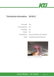 Technische Information 05-2012 Alu-Instandsetzung - KTI