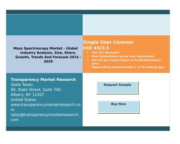 Mass Spectroscopy Market - Global Industry Analysis, Size, Share, Growth, Trends And Forecast 2014 - 2020.pdf