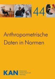 Anthropometrische Daten in Normen, 07/2009, H. Gebhardt - KAN