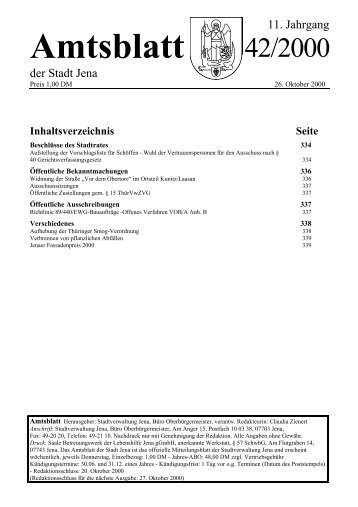 Amtsblatt - Jena