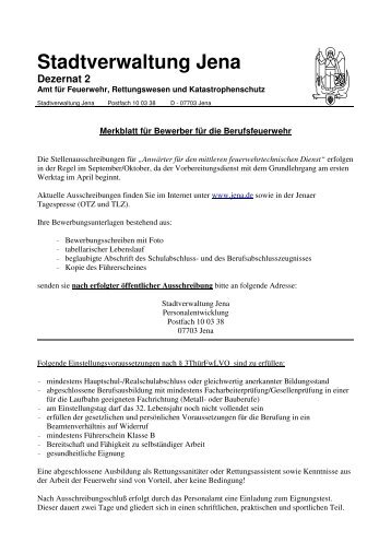 Stadtverwaltung Jena Dezernat 2