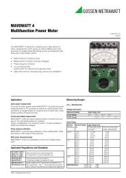 MAVOWATT 4 Multifunction Power Meter measurement threephase voltage