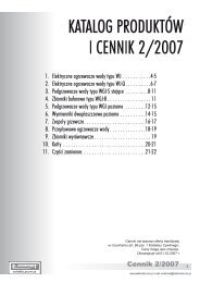 KATALOG PRODUKTÓW I CENNIK 2/2007