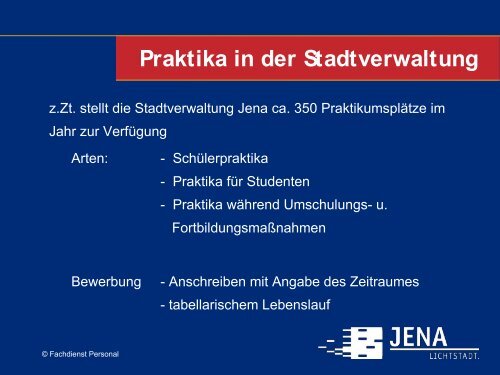 Bewerbungs- und Auswahlverfahren der Stadt Jena