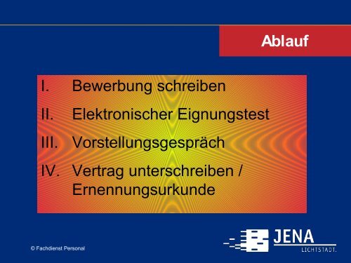 Bewerbungs- und Auswahlverfahren der Stadt Jena