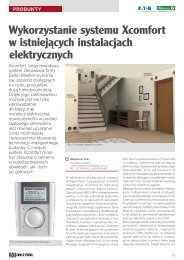 Wykorzystanie systemu Xcomfort w istniejących instalacjach elektrycznych