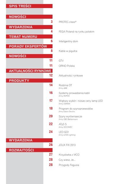 Wersja PDF kwartalnika (7MB) - Hurtownia elektryczna Fega Poland ...