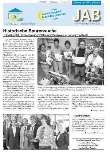 Historische Spurensuche - Jena