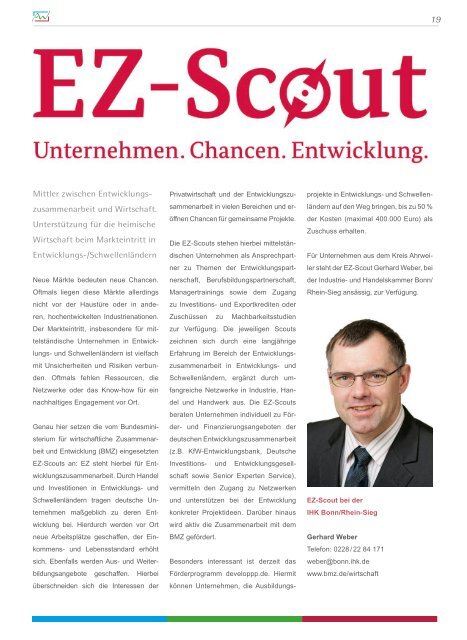 AW Wirtschaftsinfo September 2015 - Unternehmerschule Kreis Ahrweiler