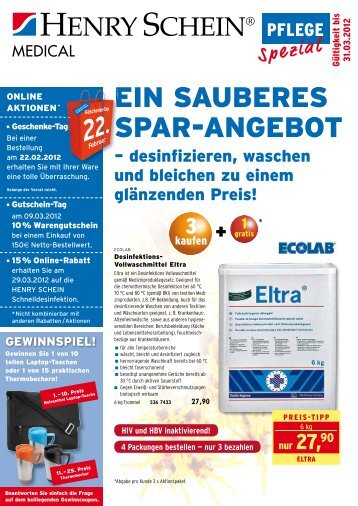 EIN SAUBERES SPAR-ANGEBOT