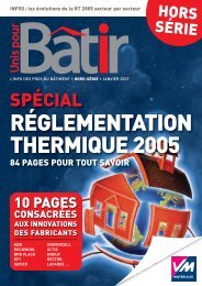 RÉGLEMENTATION THERMIQUE 2005