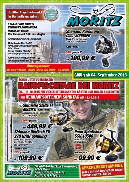 aktuelle Angebote - gültig ab 04.09.2015