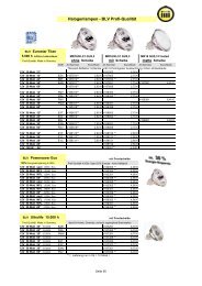 Halogenlampen - BLV Profi-Qualität