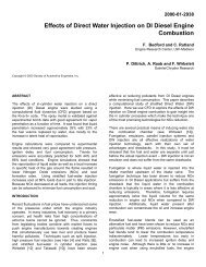 Effects of Direct Water Injection on DI Diesel Engine Combustion