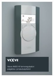 Vexve AM20-W termoregulaatori paigaldus- ja kasutusjuhend