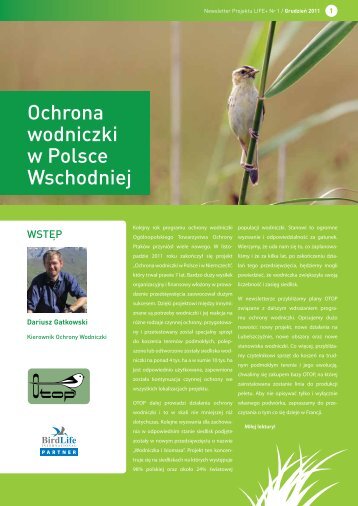 Ochrona wodniczki w Polsce Wschodniej