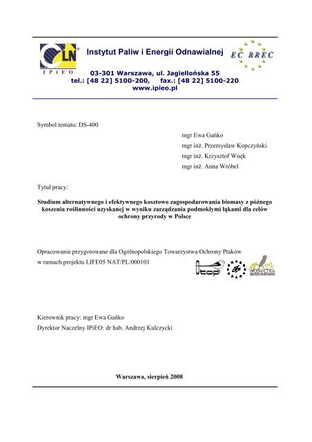 Instytut Paliw i Energii Odnawialnej