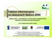 Tablice informacyjne na obszarach Natura 2000