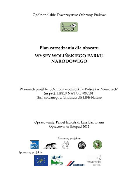 Plan zarządzania dla obszaru WYSPY WOLIŃSKIEGO PARKU NARODOWEGO