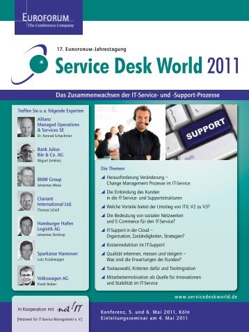Service Desk World 2011 - IEB