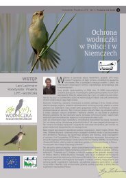 Ochrona wodniczki w Polsce i w Niemczech Witamy
