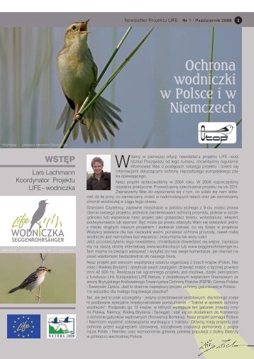 Ochrona wodniczki w Polsce i w Niemczech Witamy