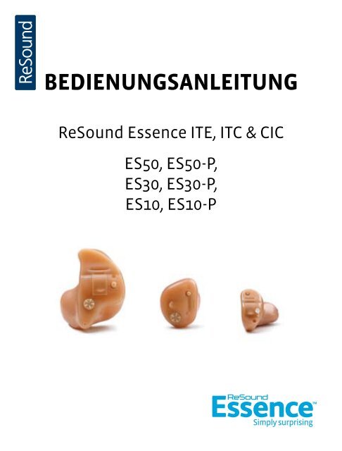 Bedienungsanleitung - GN ReSound GmbH