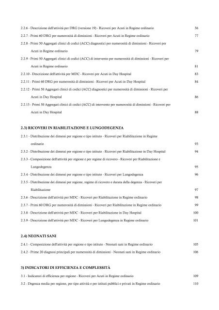 Rapporto annuale sull’attività di ricovero ospedaliero Dati SDO 2007