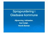 Sprogvurdering i Gladsaxe kommune