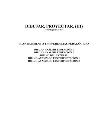 DIBUJAR PROYECTAR (III)