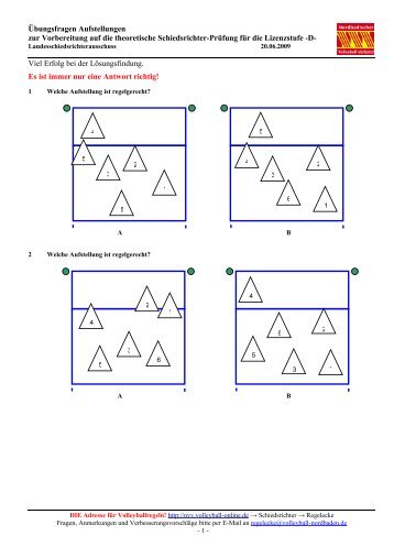 Ãbungsfragen Aufstellungen zur Vorbereitung auf die theoretische ...