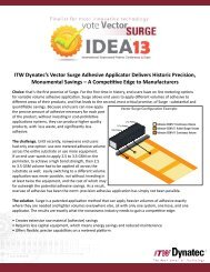 ITW Dynatec's Vector Surge Adhesive Applicator Delivers Historic ...
