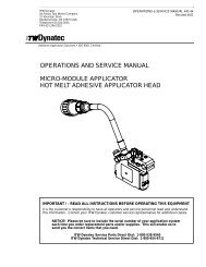 operations and service manual micro-module applicator hot melt ...