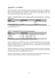 Appendix II – Loss Models