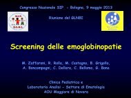 Screening delle emoglobinopatie