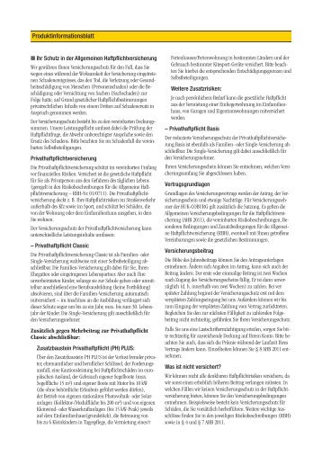 Produktinformationsblatt (pdf) - HUK-Coburg