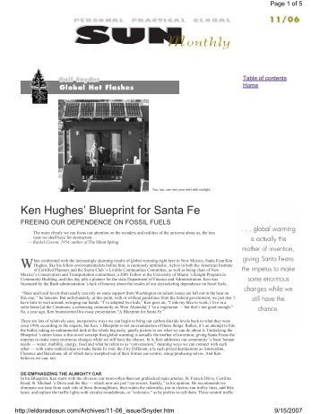 Ken Hughes’ Blueprint for Santa Fe