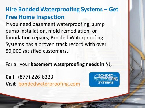 Basement Waterproofing in NJ - Tips to Choose!