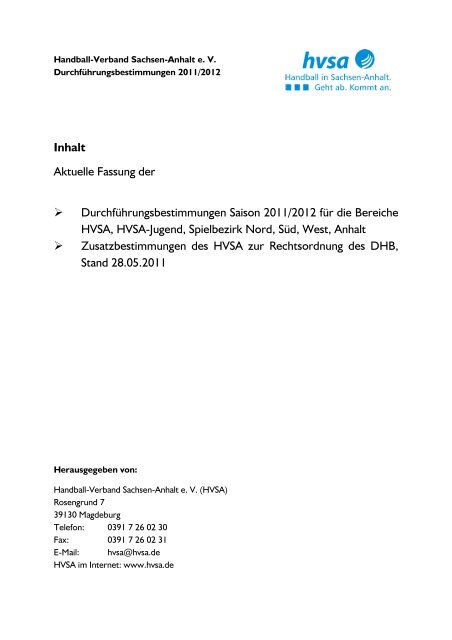 Meldetermin: 01.05. des jeweiligen Jahres - Handball-Verband ...