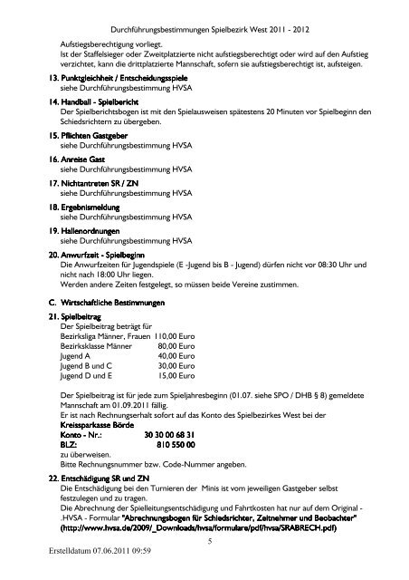 Meldetermin: 01.05. des jeweiligen Jahres - Handball-Verband ...