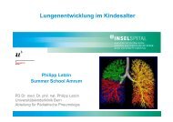 Vortrag von PD. Dr med.Dr.phil. nat Philipp Latzin