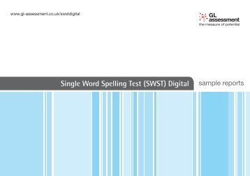 Single Word Spelling Test (SWST) Digital