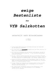 ewige Bestenliste VfB Salzkotten