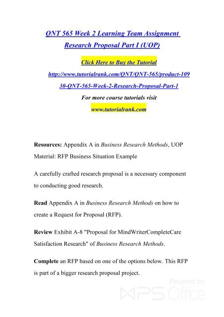 Research proposal structure picture