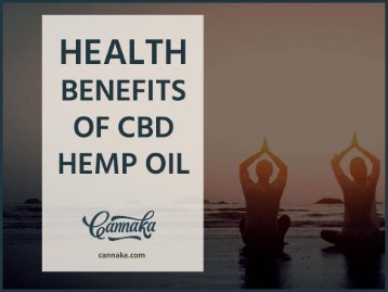 Health Benefits of CBD Hemp Oil