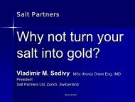 Why not turn your salt into gold?