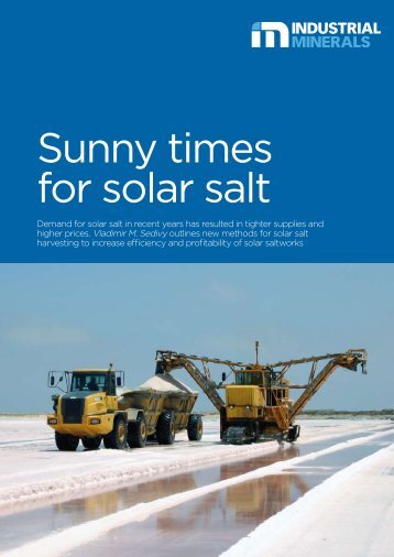 Sunny times for solar salt
