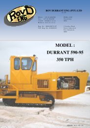 MODEL  DURRANT 590-95 350 TPH