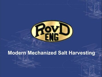 Modern Mechanized Salt Harvesting