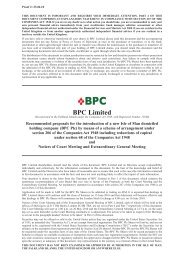 BPC Limited Circular - Bahamas Petroleum Company Plc